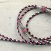 Black, Hot Pink & Silver kangaroo show lead with Pink & Silver beads - Image 2