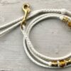 White kangaroo show lead with Gold beads - Image 2