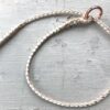 White, Natural & Rose Gold kangaroo show collar 46cm (18") - Image 3