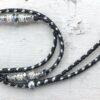 Black & Silver kangaroo show lead with Silver beads - Image 5