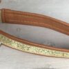 Golden Satin Martingale show lead with Gold & Amber beads - Image 4