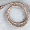 Natural & Copper kangaroo show lead with knot end