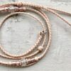 Beige kangaroo slip show lead with Rose Gold beads - Image 4