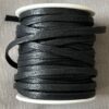 Black Waxed Cotton cord (4mm) by meter