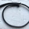 Black kangaroo 6-braided show collar 50cm (20")