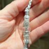 Off-White Satin slip lead with Silver beads - Image 2