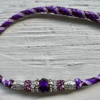 Metallic Purple, Moroccan Purple & Lavender kangaroo 6-braided show lead
