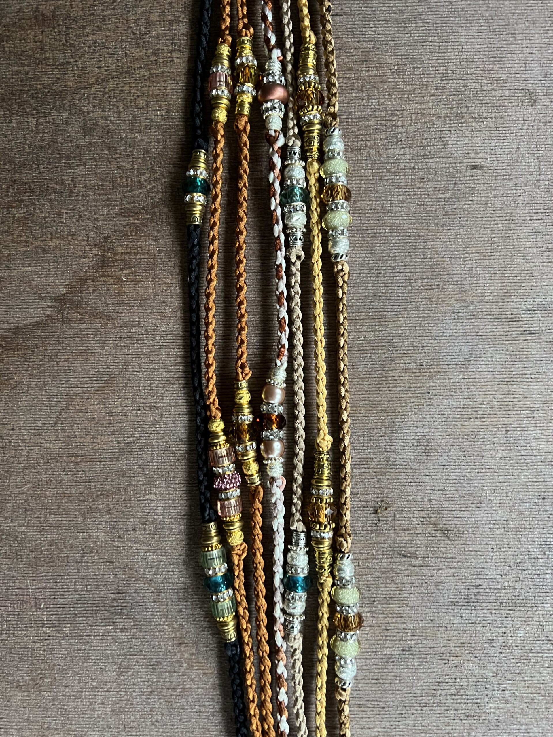 Satin loop lead with beads and hand loop - Image 2